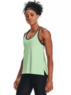 Under Armour Training Knockout Tank, Aqua/White Size XS Women