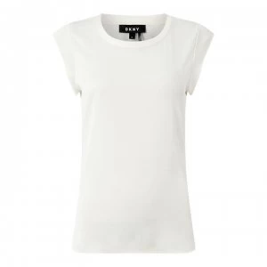 DKNY Flutter Top - Ivory