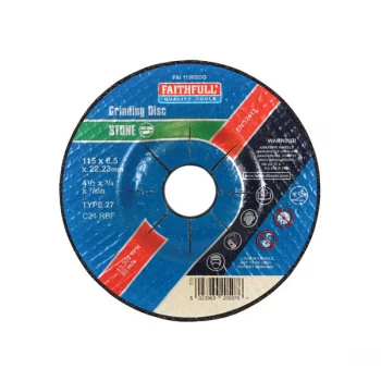 Faithfull FAI1156SDG Depressed Centre Stone Grinding Disc 115 x 6 ...