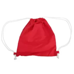 Bagbase Icon Drawstring Bag/Gymsac (Pack of 2) (One Size) (Classic Red)