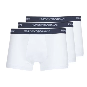 Emporio Armani 3 Pack Stretch Cotton Trunks White Size L Men