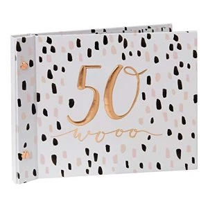 Luxe Birthday Photo Album & Guest Book - 50