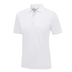 AWDis Just Cool Mens Smooth Short Sleeve Polo Shirt (XS) (Arctic White)