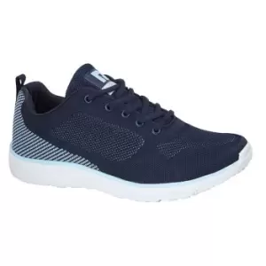 Dek Womens/Ladies Fox Superlight 5 Eye Lace Trainer (5 UK) (Navy/Sky Blue)