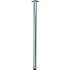 Wickes Round Furniture Leg - Grey 32 x 800mm