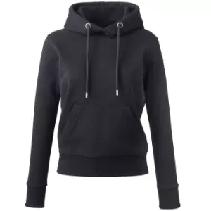 Anthem Womens/Ladies Organic Hoodie (XL) (Black)