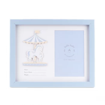 4" x 6" - Hello Baby Data Photo Frame - Baby Boy