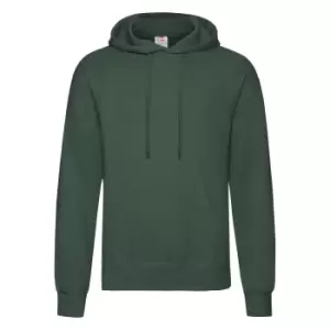 Fruit Of The Loom Mens Hooded Sweatshirt / Hoodie (XL) (Bottle Green)