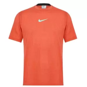 Nike Pro Mens Short Sleeve Performance Top - Red