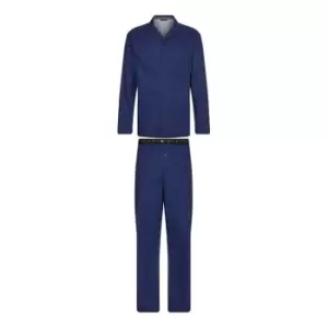 Tommy Hilfiger Ls Pant Woven Set - Blue