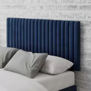 Vertically Padded Velvet Headboard