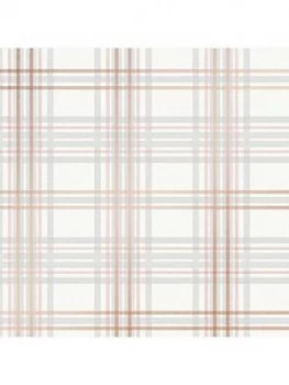 Superfresco Easy Country Tartan Blush Pink Wallpaper