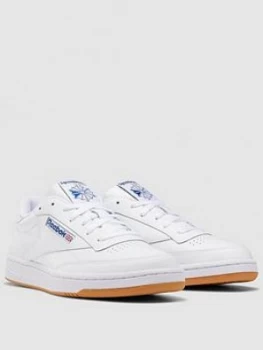 Reebok Club C 85, White, Size 10, Men