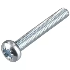 R-TECH 337038 Pozi Pan Head Machine Screws BZP M3 20mm - Pack Of 100