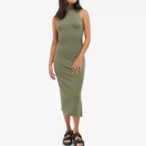 Barbour International Amati Ribbed Jersey Midi Dress - UK 18