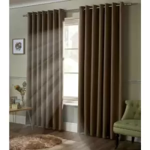 Blackout Curtains Eyelet Ring Top, Polyester, Beige, 46 x 72 - Beige - Alan Symonds