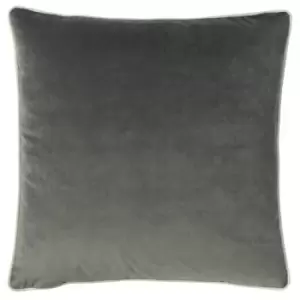 Furn Cohen Velvet Cushion Cover (One Size) (Steel Grey)