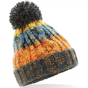 Beechfield Junior Unisex Corkscrew Beanie (One Size) (Retro Blues)