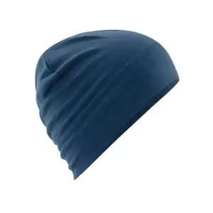 Beechfield Merino Wool Beanie (One Size) (Steel Blue)