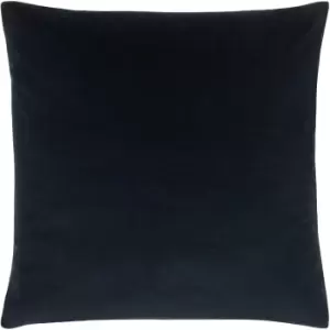 Sunningdale Velvet Square Cushion Midnight, Midnight / 50 x 50cm / Polyester Filled