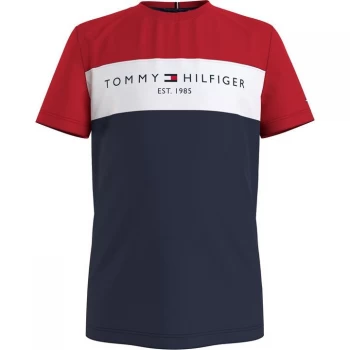 Tommy Hilfiger Colour Block Essential T Shirt - Twilight C87