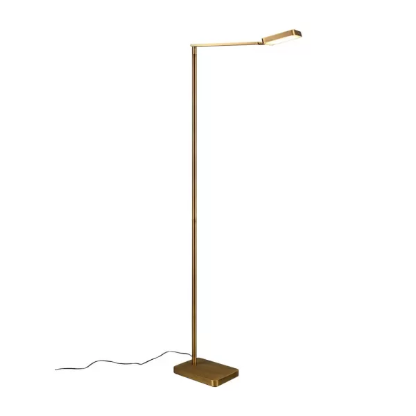 Pavia Modern LED Integrated Floor Lamp Old brass 2300-3000-4000K