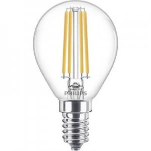 Philips Lighting LED (monochrome) EEC A++ (A++ - E) E14 Droplet 6.5 W = 60 W Warm white (Ø x L) 4.5cm x 8cm