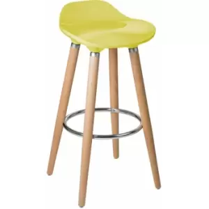 Mustard ABS Bar Stool - Premier Housewares