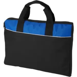 Tampa Conference Bag (38 x 2.9 x 29cm) (Solid Black/Royal Blue) - Bullet