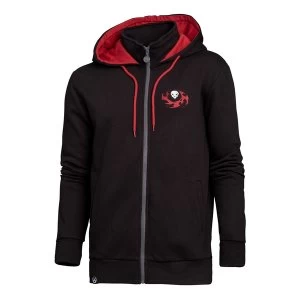 Overwatch - Reaper Hero Male Small Full Length Zipper Hoodie - Black/Red