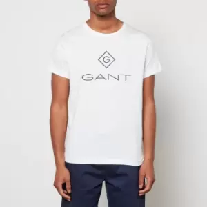 GANT Mens Lock Up T-Shirt - White - L