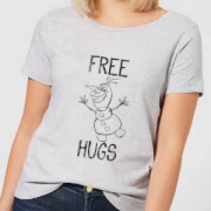 Disney Frozen Olaf Free Hugs Womens T-Shirt - Grey - 5XL