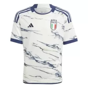 adidas Italy Away Shirt 2023 Junior - White