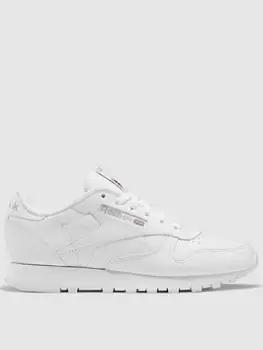 Reebok Classic Leather - White, Size 3.5, Women