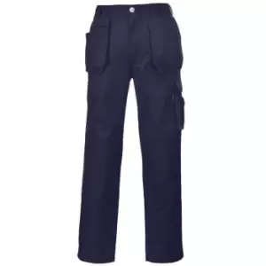 Portwest Mens Slate Holster Work Trousers (M R) (Navy)