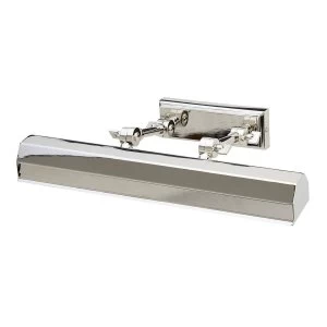 2 Light Medium Picture Wall Light Polished Nickel, E14