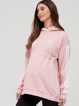 adidas Maternity Hoodie - Mauve, Mauve Size XL Women