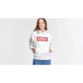 Levis Batwing Hoodie Womens - White