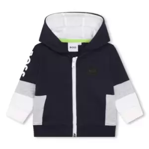 Boss Boss Large Logo Zip Hoodie Infant Boys - Blue