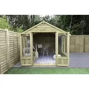 Forest Garden Oakley 8 x 10ft Overlap Apex Summerhouse with Assembly