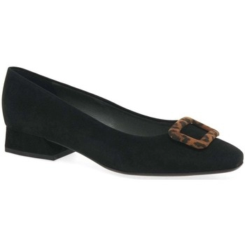 Peter Kaiser Black Suede 'Zenda' Smart Flat Shoes - 4