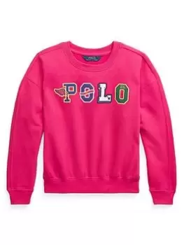 Ralph Lauren Girls Polo Sweatshirt - Pink, Size Age: 6 Years, Women