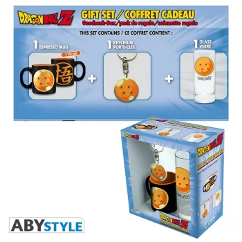 Dragon Ball - Glass 29cl + Keyring + Mini Mug Crystal Ball Gift Box