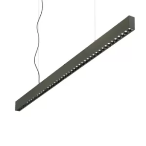 Office LED Decorative Linear Straight Bar Pendant Black, 4000K