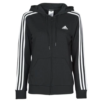 adidas W 3S FT FZ HD womens Sweatshirt in Black - Sizes S,M,L,XL,XS