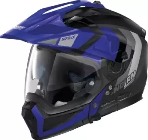 Nolan N70-2 X Decurio N-Com Helmet, black-blue Size M black-blue, Size M