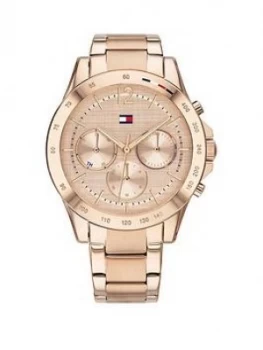 Tommy Hilfiger Haven Rose Gold Stainless Steel Bracelet Sunray Dial Ladies Watch