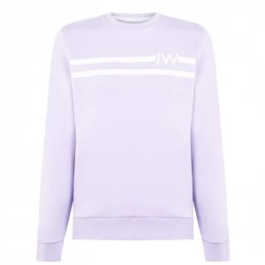 Jack Wills Hatton Stripe Crew Neck Sweatshirt - Lilac