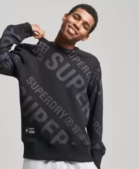 Superdry Unisex Core Logo All Over Print Crew Sweatshirt