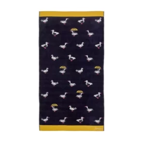 Joules Ducks March Bath Towel, Navy